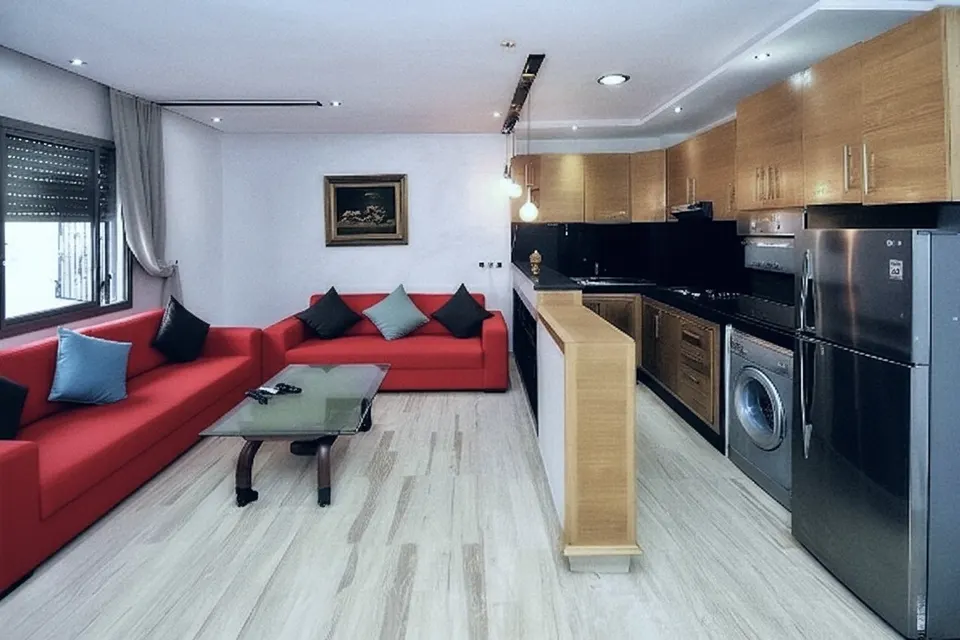 Piso amueblado de un dormitorio en Belvédère, Casablanca