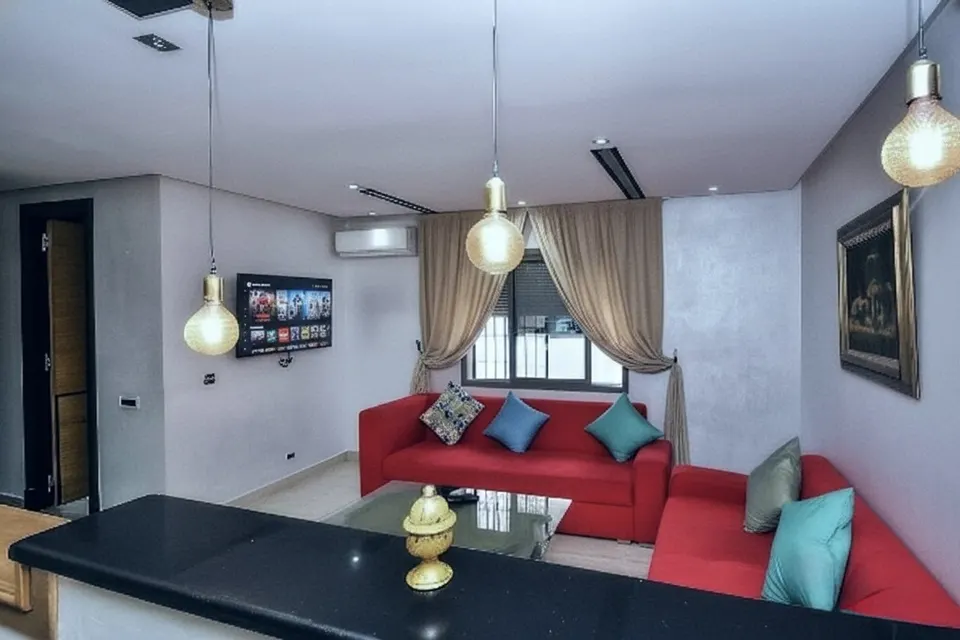 Piso amueblado de un dormitorio en Belvédère, Casablanca