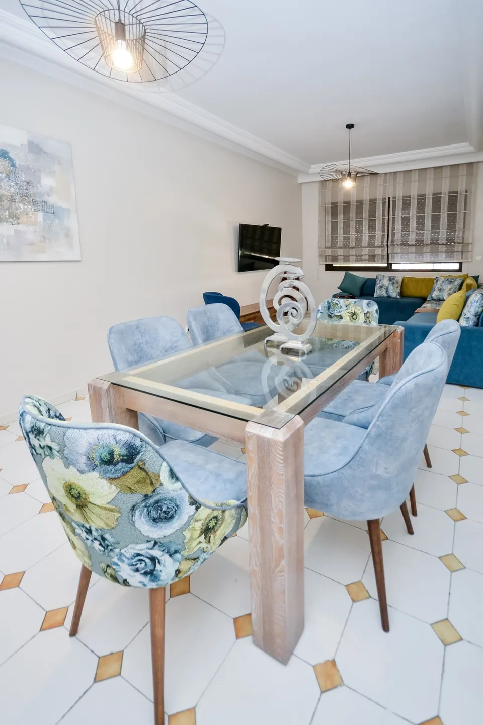 Piso amueblado de dos dormitorios en Gauthier, Casablanca