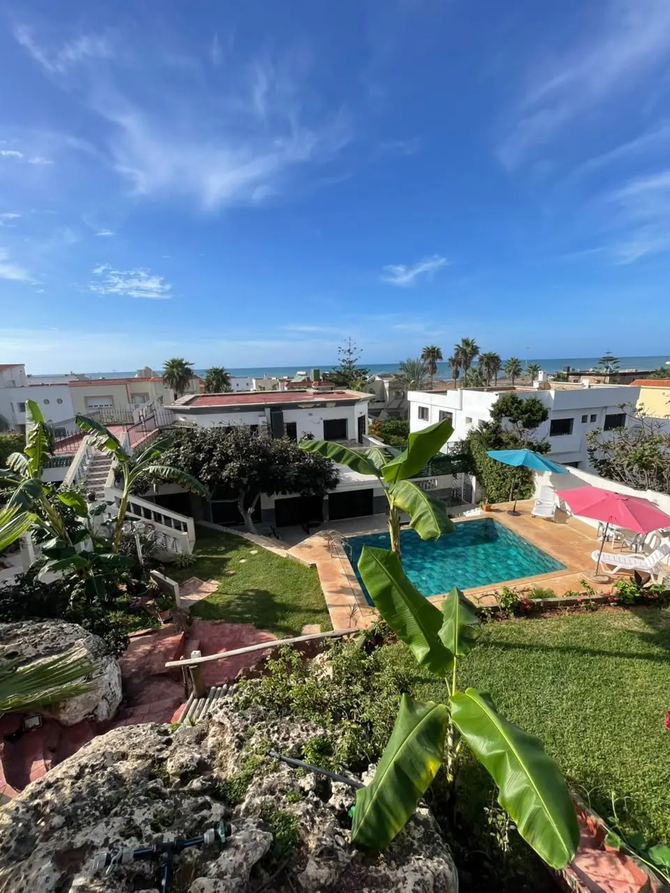 Villa con piscina privada y vistas al mar, Harhoura