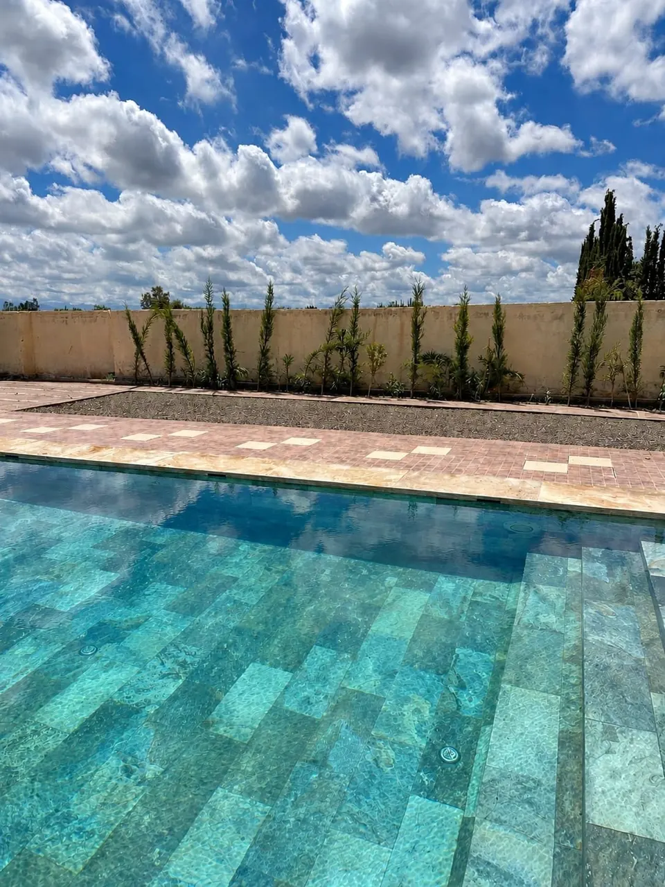 Villa de estilo marroquí con piscina de zellige, Al Ouidane, Marrakech