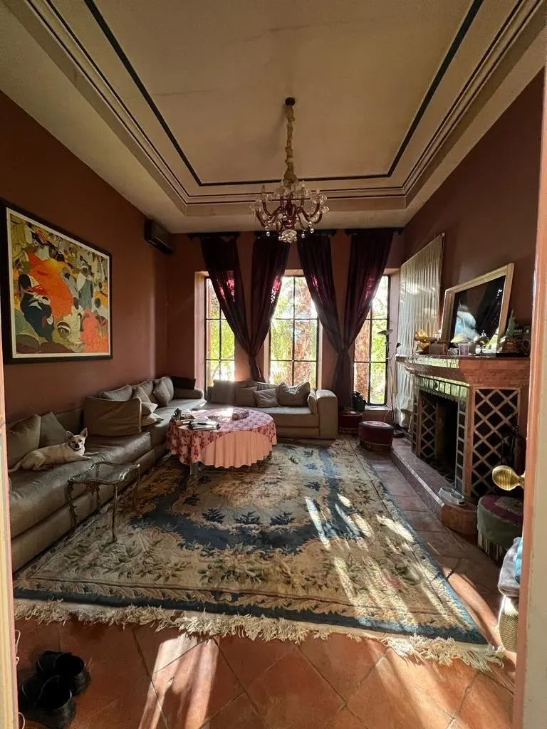 Villa con piscina y jardín de palmeras, Marrakech